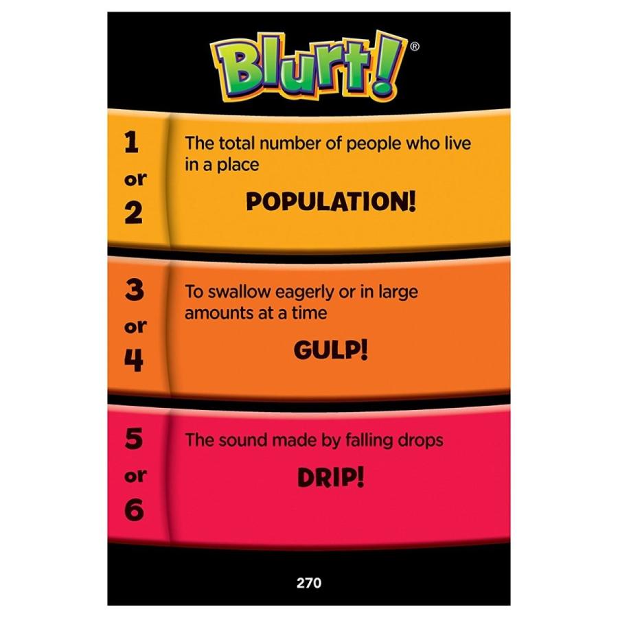 ボードゲーム 英語 アメリカ EI-2917 Educational Insights Blurt! The Think-Fast, Shout-It Party Gameの画像