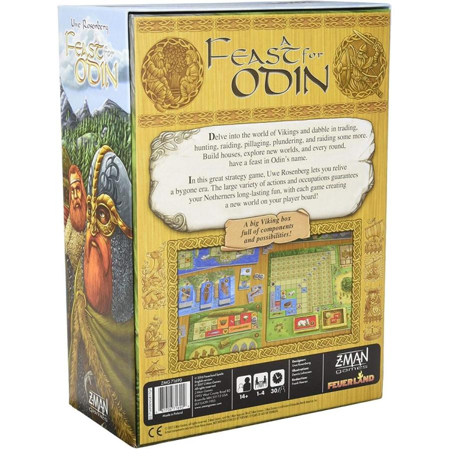 ボードゲーム 英語 アメリカ FL100 Z-Man Games A Feast For Odin Board Game | Viking Game | Strategy｜maniacs-shop｜02