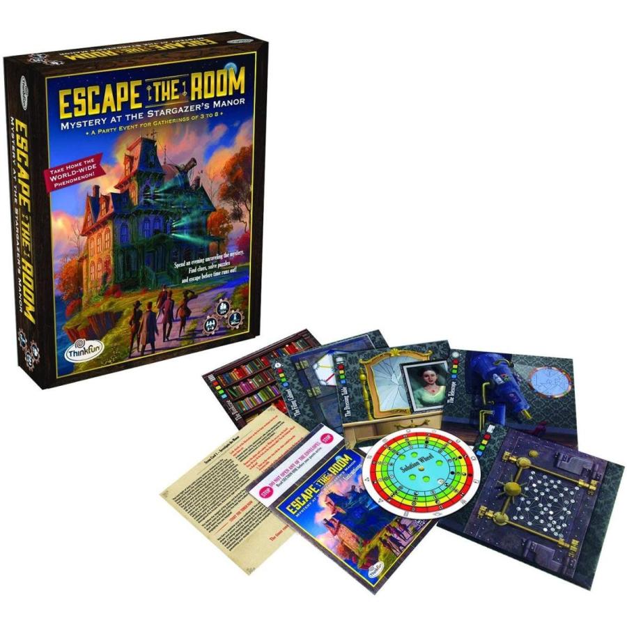 ボードゲーム 英語 アメリカ 44007351 ThinkFun Escape the Room Stargazer's Manor - A Thrilling Escapの画像
