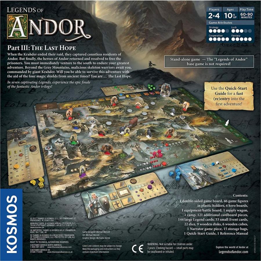 ボードゲーム 英語 アメリカ 692803 Legends of Andor: Part III - The Last Hope｜maniacs-shop｜02