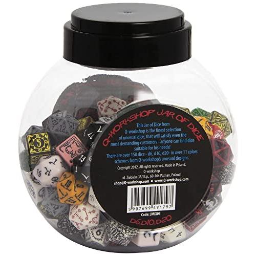 ボードゲーム 英語 アメリカ QWOMIX03 Q Workshop Jar of Dice #1 (150 STK.) Board Game