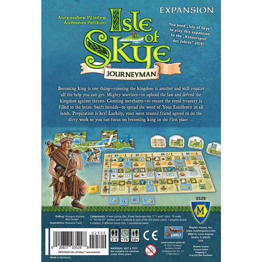 ボードゲーム 英語 アメリカ MFG3529 Mayfair Games Isle of Skye: Journeyman Expansionの画像