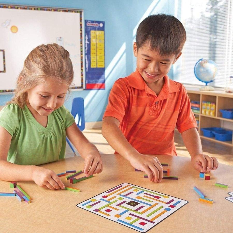 ボードゲーム 英語 アメリカ LER9279 Learning Resources iTrax Critical Thinking Game - 69 Pieces, Agの画像