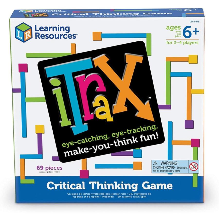 ボードゲーム 英語 アメリカ LER9279 Learning Resources iTrax Critical Thinking Game - 69 Pieces, Agの画像