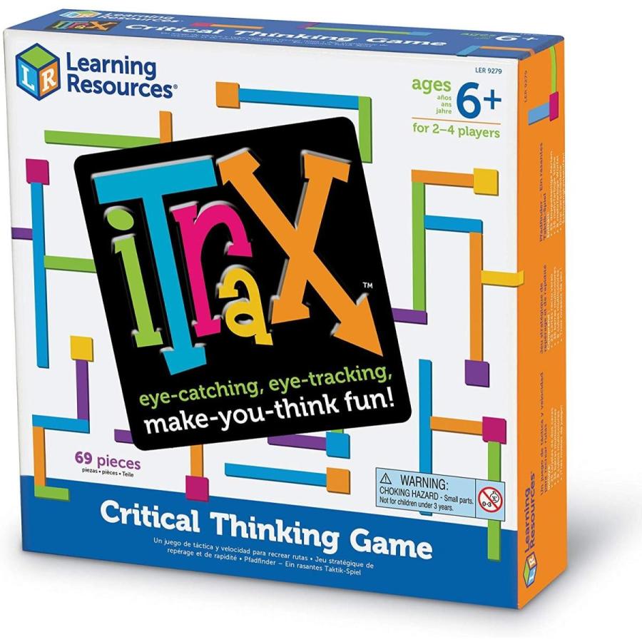 ボードゲーム 英語 アメリカ LER9279 Learning Resources iTrax Critical Thinking Game - 69 Pieces, Agの画像