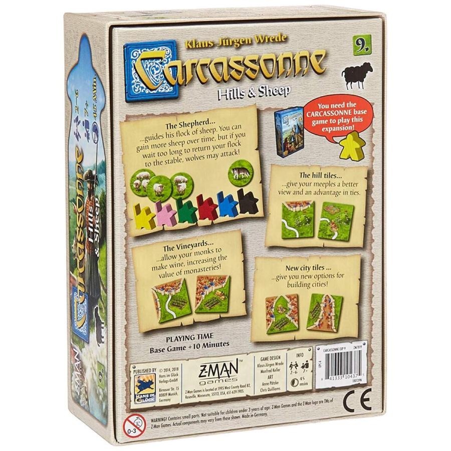 ボードゲーム 英語 アメリカ ZM7819 Carcassonne Hills \u0026 Sheep Board Game EXPANSION - Manage Flocks,_1