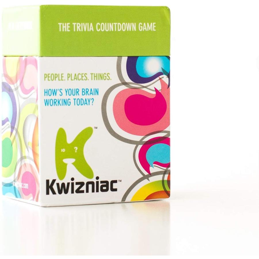 ボードゲーム 英語 アメリカ BRC1162 Kwizniac by Continuum Games, Trivia Countdown Card Game, 10 Cluの画像