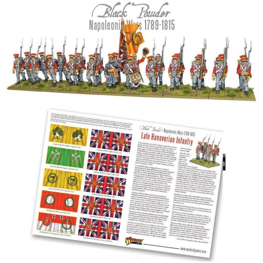 ボードゲーム 英語 アメリカ WGN-BR-13 Black Powder Late Napoleonic Hanoverian Line Infantry Regimenの画像