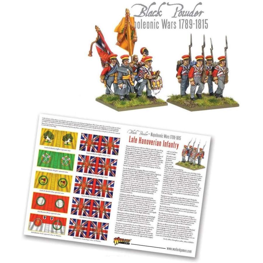 ボードゲーム 英語 アメリカ WGN-BR-13 Black Powder Late Napoleonic Hanoverian Line Infantry Regimenの画像