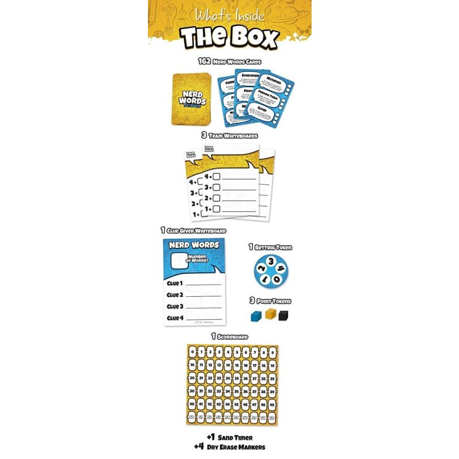 ボードゲーム 英語 アメリカ GOT1009 Genius Games Nerd Words: Science! | Group Games for Adults | Paの画像