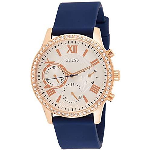 送料無料 早い者勝ち 腕時計 ゲス Guess W1135l3 Guess Women S Stainless Steel Quartz Fitness Watch With Rubber Strap Blue 値下げ Www Skylanceronline Com