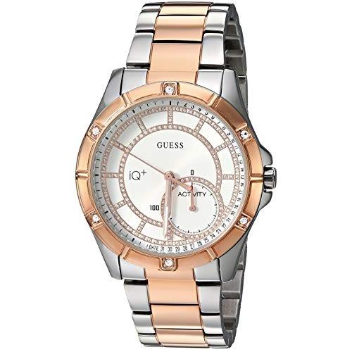 【格安saleスタート】 当店1年保証 ゲスGUESS Women's Connect Fitness Quartz Watch with Stainless-Steel Strap, Two Tone, 18 (Model: C2002L3), ミヤギノク 18aa2329