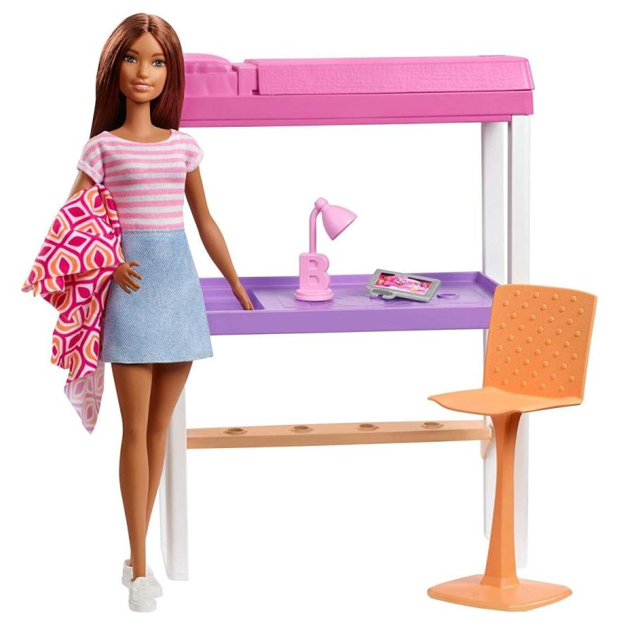 バービー バービー人形 FXG52 Barbie Doll & Furniture Set， Loft Bed with Transforming Bunk Beds_3