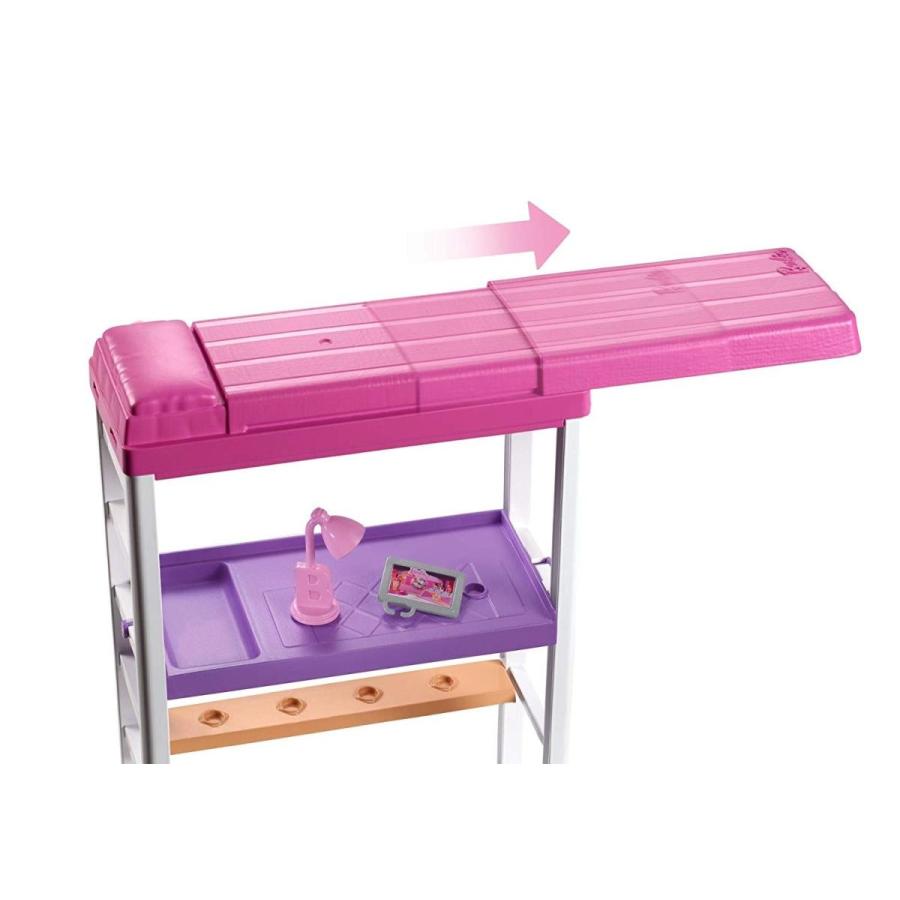 バービー バービー人形 FXG52 Barbie Doll & Furniture Set， Loft Bed with Transforming Bunk Beds_6