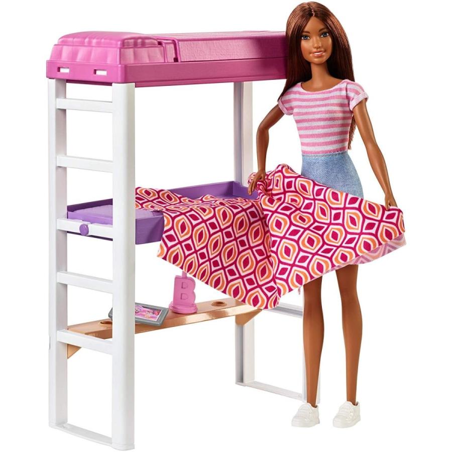 バービー バービー人形 FXG52 Barbie Doll & Furniture Set， Loft Bed with Transforming Bunk Beds_8