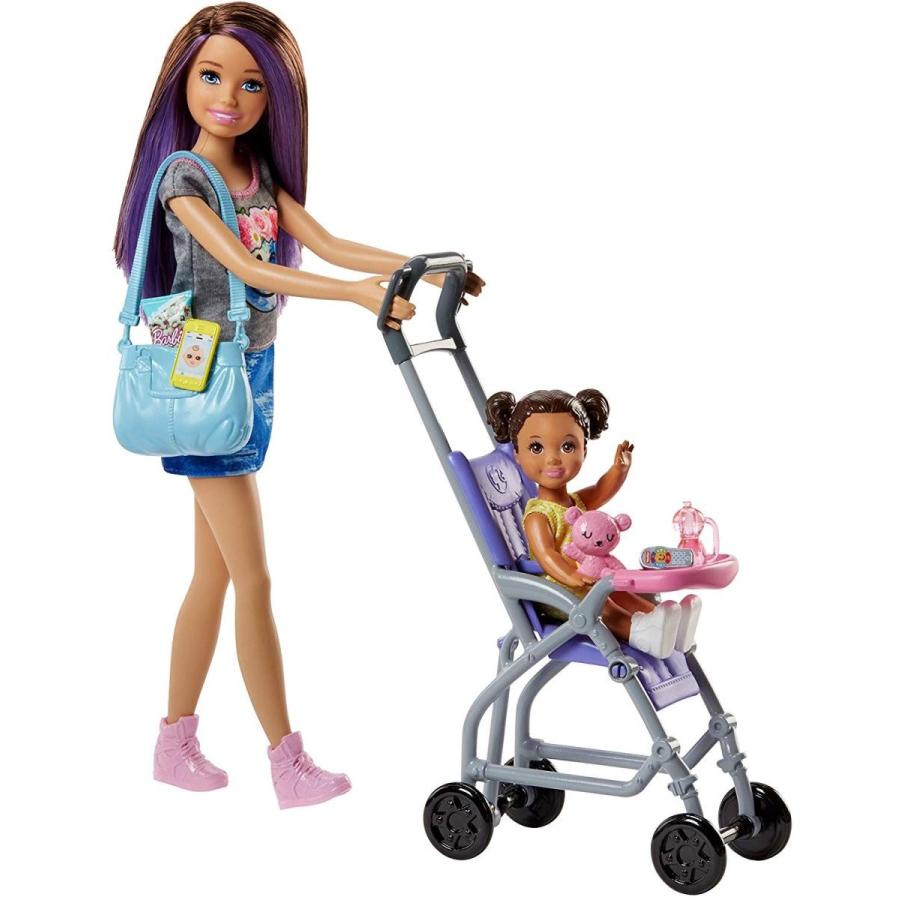 バービー バービー人形 GGP43 Barbie Skipper Babysitters Stroller Playset, Multicolor｜maniacs-shop｜02