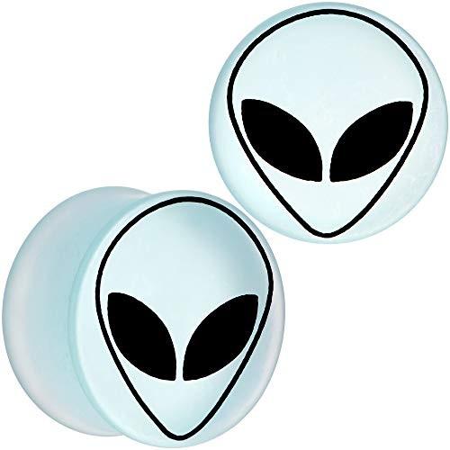 ボディキャンディー ボディピアス アメリカ 65206 Body Candy Unisex 2Pc White Matte Glass UFO