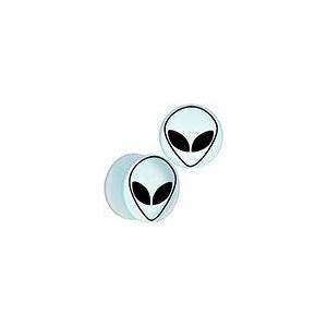 ボディキャンディー ボディピアス アメリカ 65206 Body Candy Unisex 2Pc White Matte Glass UFO_1