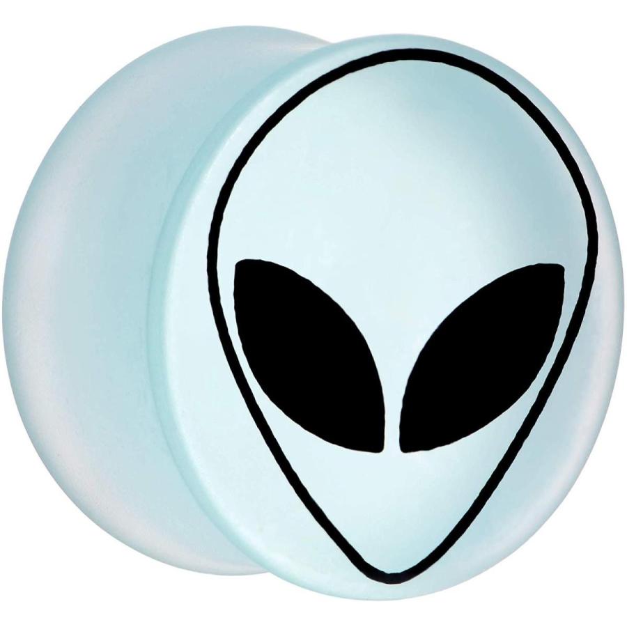 ボディキャンディー ボディピアス アメリカ 65206 Body Candy Unisex 2Pc White Matte Glass UFO_2