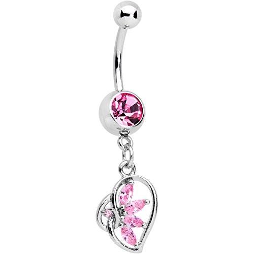ボディキャンディー ボディピアス アメリカ 63953 Body Candy Stainless Steel Pink Accent Twist