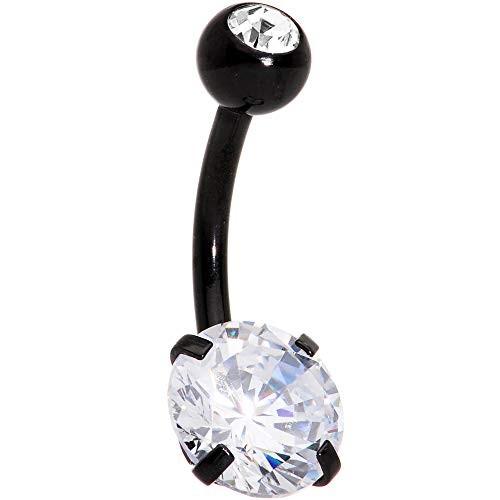 ボディキャンディー ボディピアス アメリカ 65546-BK Body Candy 14G Black Plated Steel Navel R