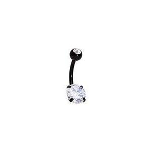 ボディキャンディー ボディピアス アメリカ 65546-BK Body Candy 14G Black Plated Steel Navel R_1