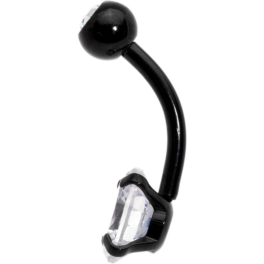 ボディキャンディー ボディピアス アメリカ 65546-BK Body Candy 14G Black Plated Steel Navel R_2