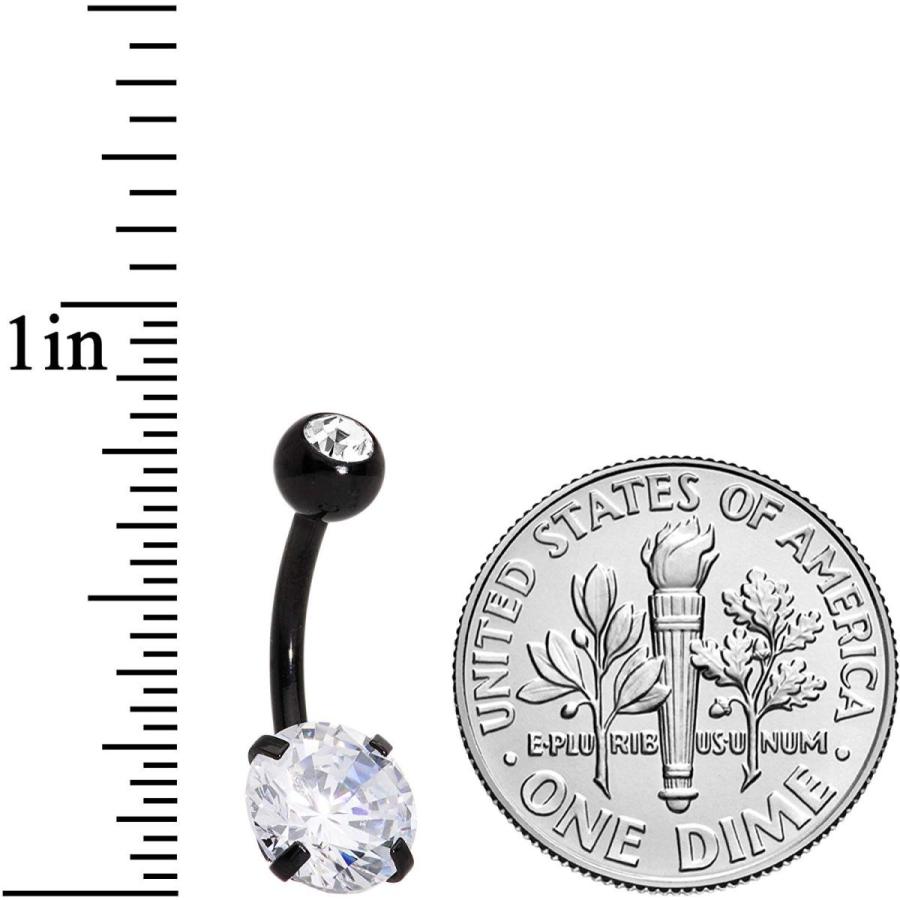 ボディキャンディー ボディピアス アメリカ 65546-BK Body Candy 14G Black Plated Steel Navel R_3