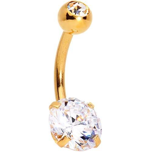 ボディキャンディー ボディピアス アメリカ 65546-GD Body Candy 14G Plated Steel Navel Ring Pi