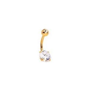 ボディキャンディー ボディピアス アメリカ 65546-GD Body Candy 14G Plated Steel Navel Ring Pi_1