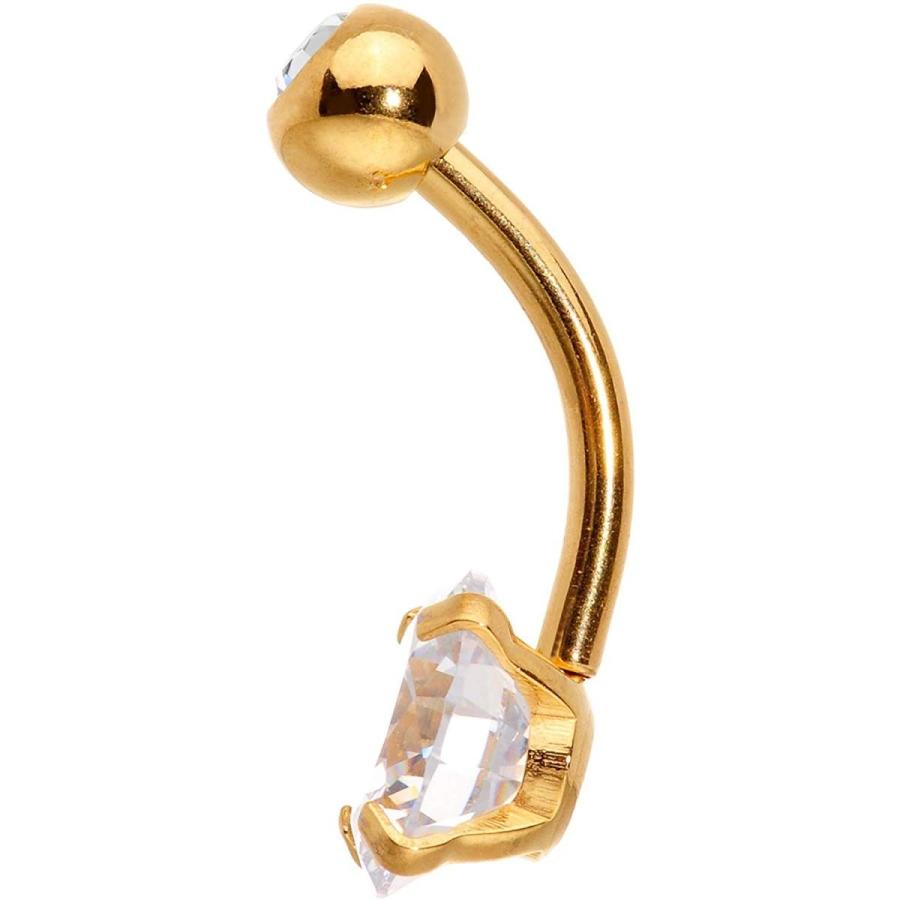 ボディキャンディー ボディピアス アメリカ 65546-GD Body Candy 14G Plated Steel Navel Ring Pi_2