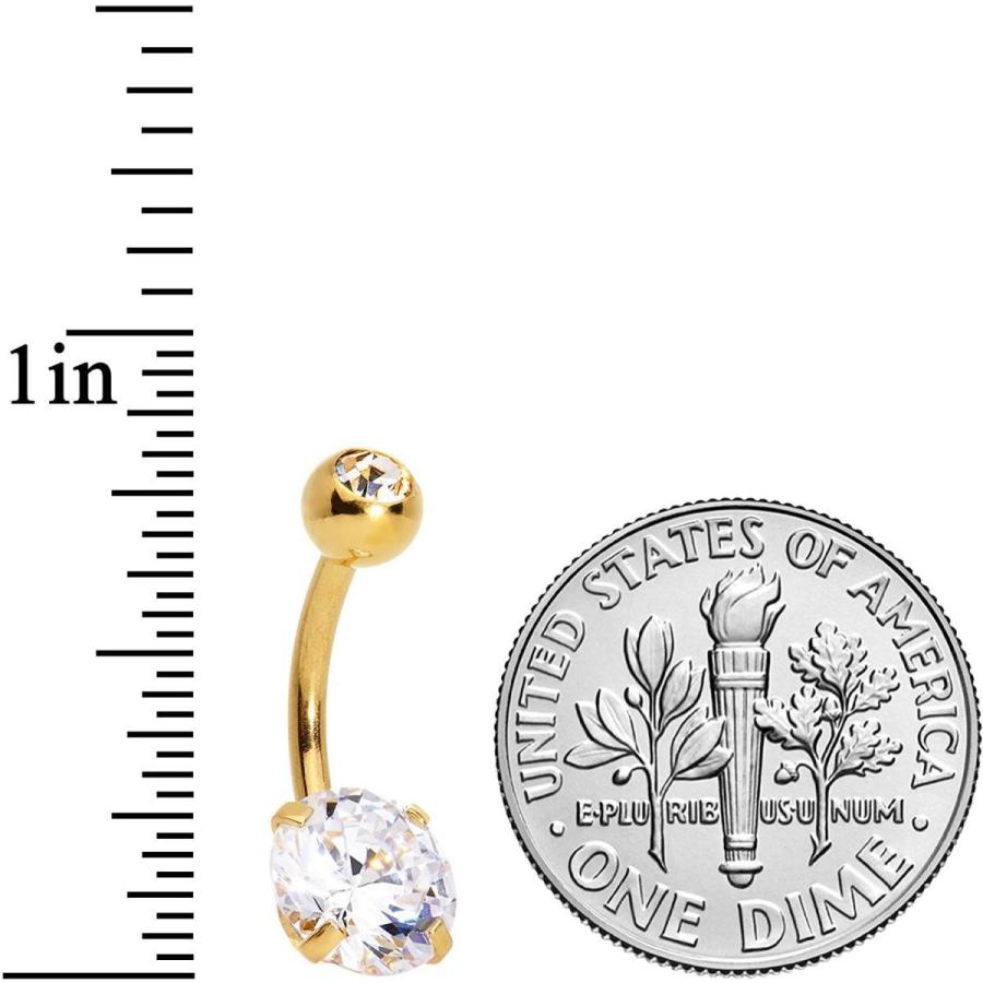 ボディキャンディー ボディピアス アメリカ 65546-GD Body Candy 14G Plated Steel Navel Ring Pi_3