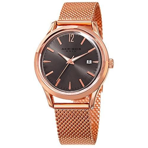 腕時計 アクリボスXXIV レディース AK930GY Akribos Women's Domed Krysterna Crystal Watch - Colored