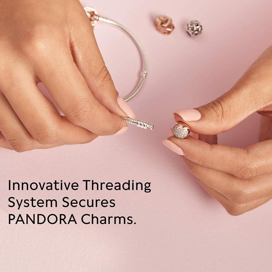 パンドラ ブレスレット チャーム 580719-20 PANDORA Silver W Rose