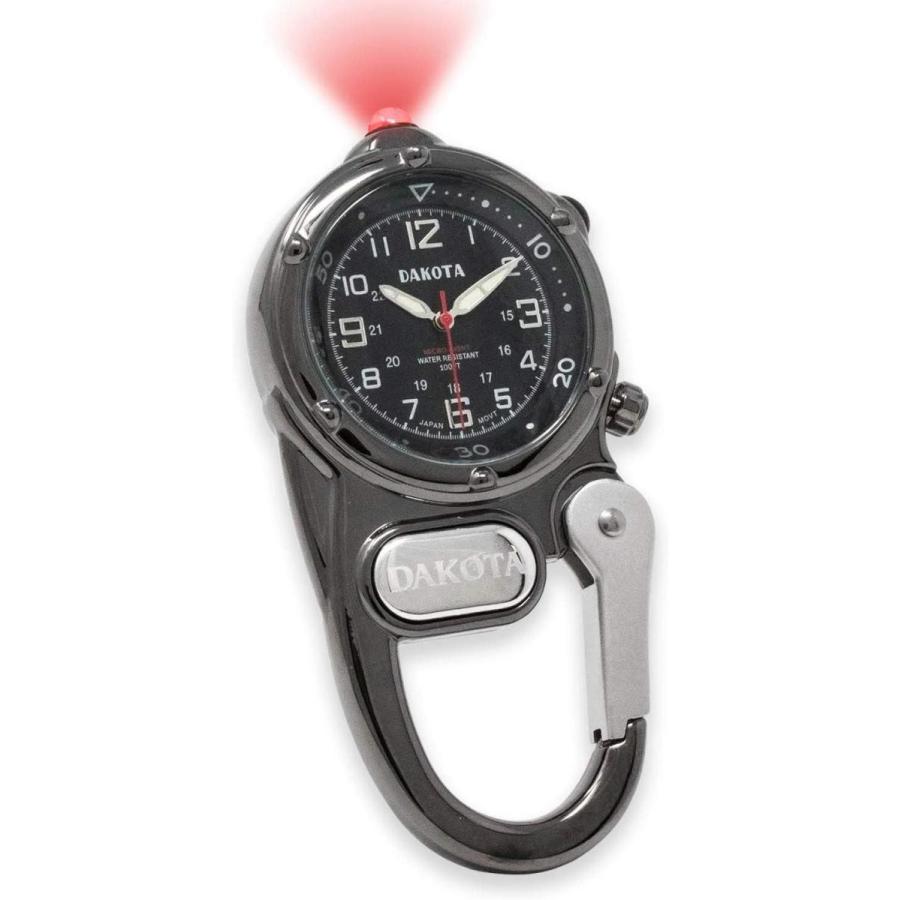 腕時計 ダコタ カラビナウォッチ 3810-6 Dakota Gunmetal Mini Clip Microlight Watch｜maniacs-shop｜06