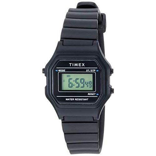 腕時計 タイメックス レディース TW2T487009J Timex Women's TW2T48700 Classic Digital Mini Black Re｜maniacs-shop