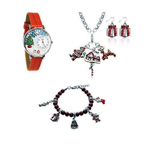 腕時計 気まぐれなかわいい プレゼント WJS-1301S-4WBNESET Whimisical Gifts Christmas Watch & Je