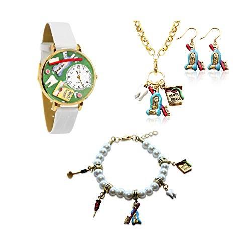腕時計 気まぐれなかわいい プレゼント WJS-1401G-4WBNESET Whimisical Gifts Dental Watch & Jewel