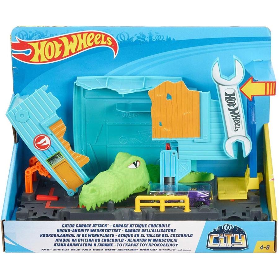 ホットウィール マテル ミニカー FNB06 Hot Wheels City Gator Garage