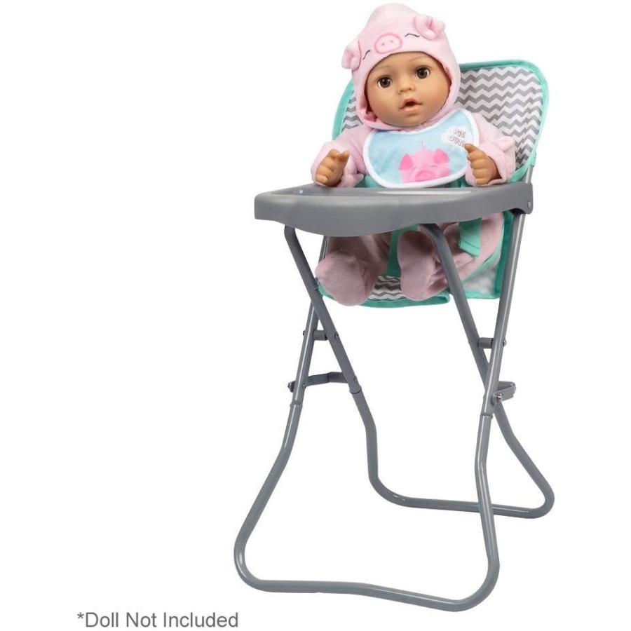 アドラ 赤ちゃん人形 ベビー人形 21962 Adora Baby Doll Folding High Chair with Trendy Zig Zag Pattの画像
