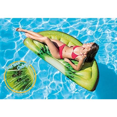 フロート プール 水遊び 58764EP Intex Kiwi Slice Inflatable Mat with Realistic Printing， 70" X 33.5"
