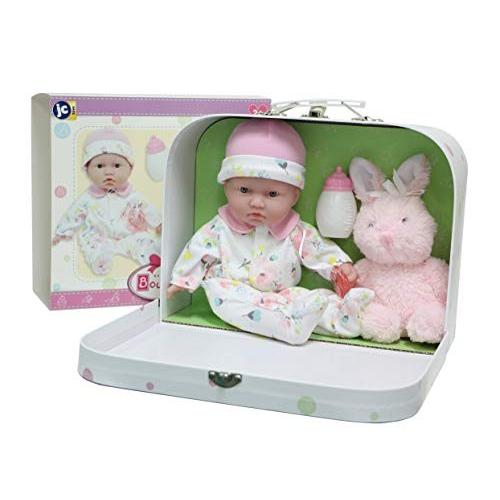 ジェーシートイズ 赤ちゃん おままごと 13214 JC Toys - La Baby Travel Case Gift Set| Caucasian