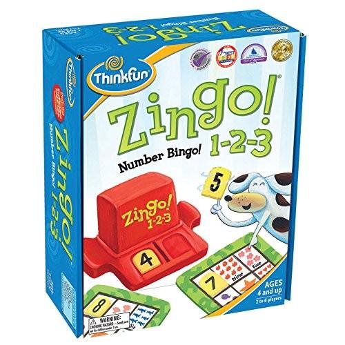 ボードゲーム 英語 アメリカ 44007703 Think Fun Zingo 1-2-3の画像