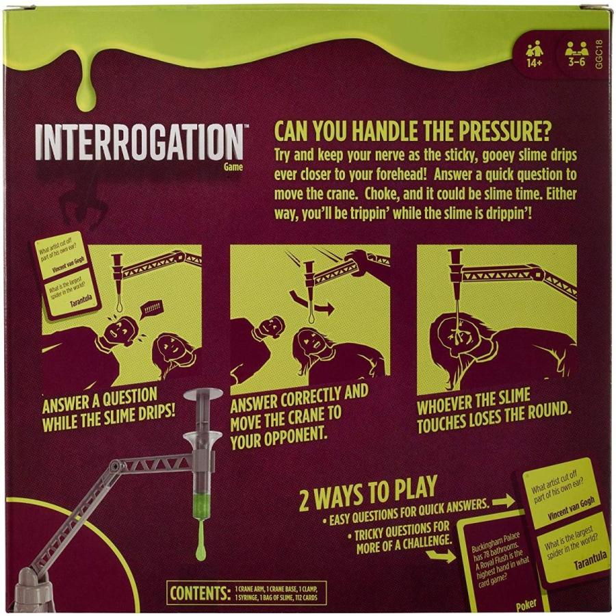 ボードゲーム 英語 アメリカ GGC18 Mattel Games Interrogation Trivia Slime Game with Crane, Bag of S_5