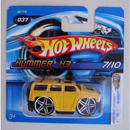 ホットウィール マテル ミニカー G6719 Hot Wheels 2005 First Editions 7/10 BLINGS Yellow Hummer H3