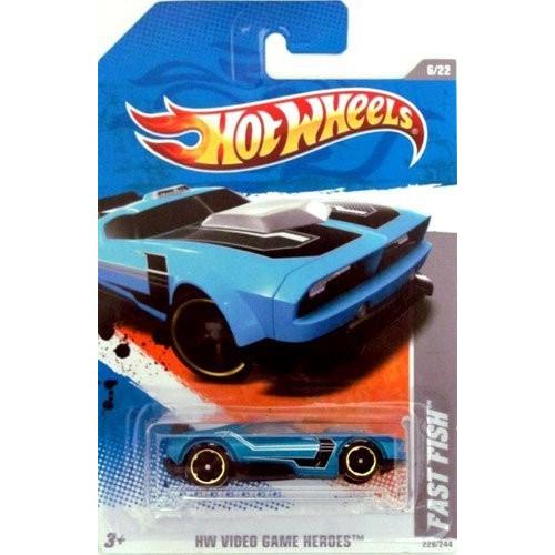 ホットウィール マテル ミニカー Hot Wheels 2011 Fast Fish HW Video Game Heroes 6 of 22 #228 Blue