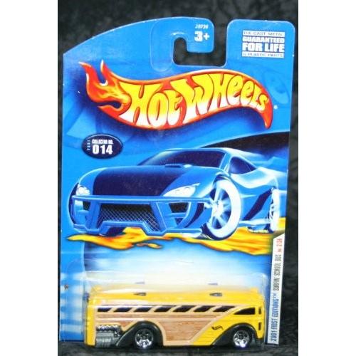 ホットウィール マテル ミニカー 014FEsufinSchoolBus Hot Wheels 2001 Collector #014 Surfin' School