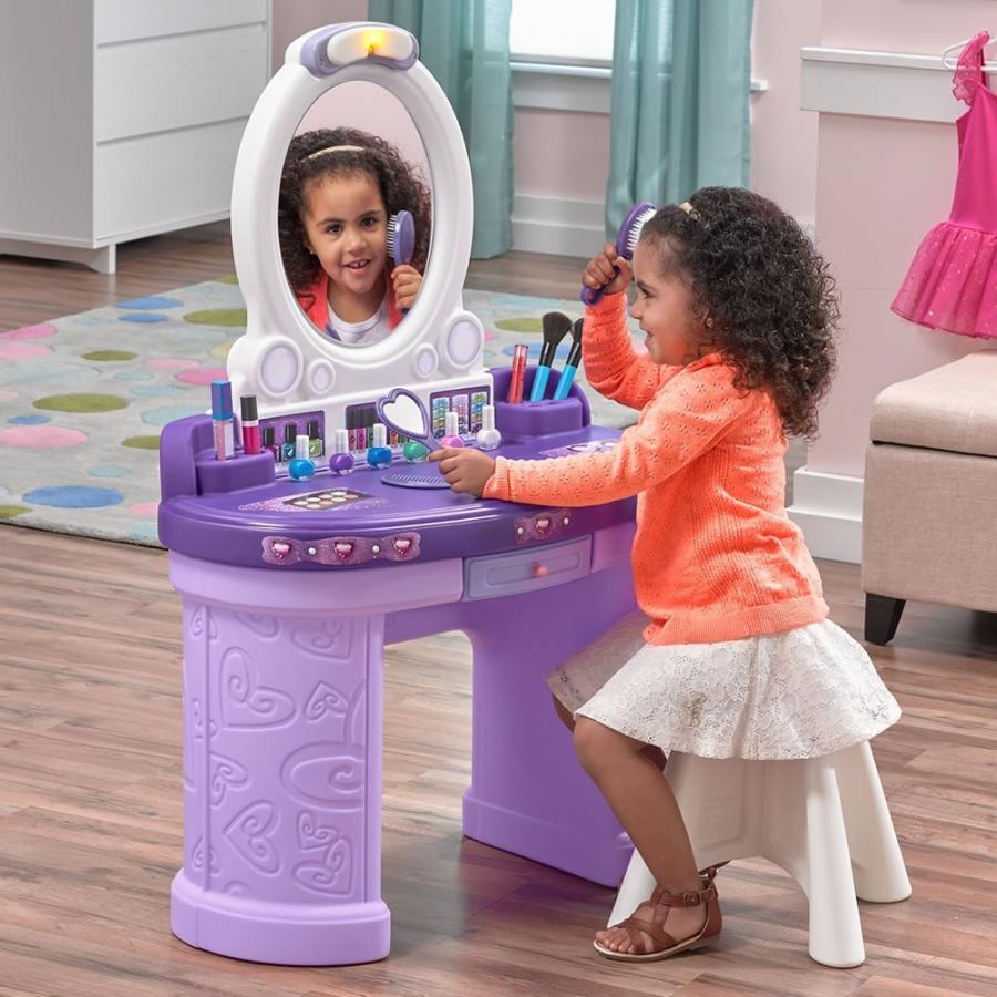 【正規販売店】 ステップ2 おままごと ごっこ遊び 892800 Step2 Pretty & Posh Vanity with Stool | Kids Pretend Play 【NA8139103489】(29049円)