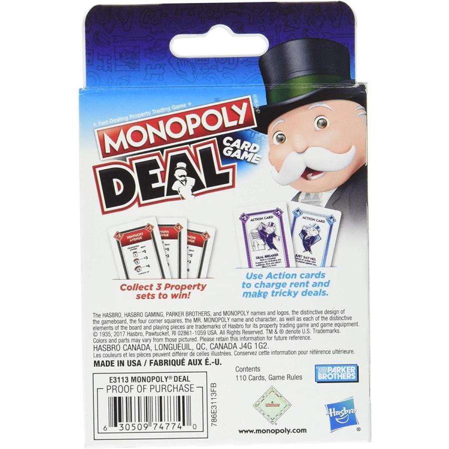 ボードゲーム 英語 アメリカ E3113 Monopoly Deal Gamesの画像