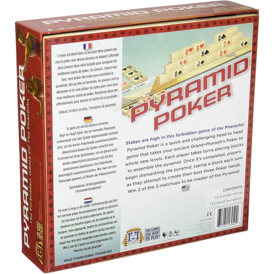 ボードゲーム 英語 アメリカ 940 R\u0026R Games Pyramid Poker Board Game, Quick, Engaging Board Games forの画像